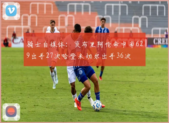 骑士自媒体：莫布里阿伦命中率629出手27次哈登米切尔出手36次